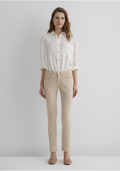 Mavi - Ada Mavi Premium Krem Gabardin Pantolon 1020586447 Bej