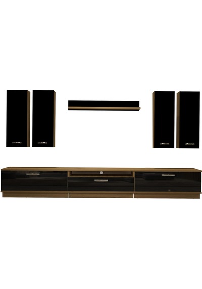 Decoraktiv Trendstyle 8d Mdf Tv Ünitesi Tv Sehpası Pera - Siyah