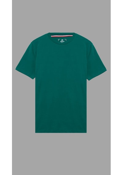 Shooter Sportwear Shooter Erkek Basic Tişört Pamuklu Regular Fit Bisiklet Yaka Günlük Düz T-shirt Yeşil