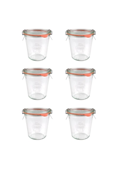 Weck Kavanoz Cam Saklama Kabı 290 ML Bardak Tip 6'lı Paket