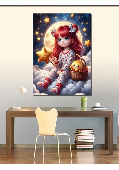 Kanvas Tablo Kızıl Saçlı Çocuk 50cmx70cm