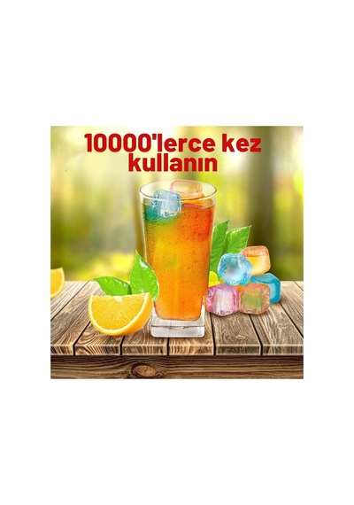 Renkli Ve Serinletici Buz Küpleri Seti 20 Adet Sürekli Kullanım Buz Küpü - 881855191