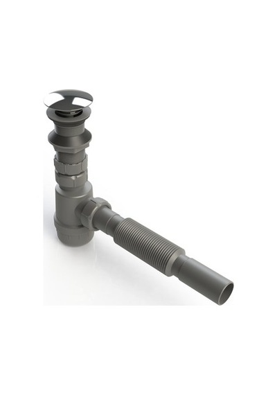 Körüklü Lavabo Sifonu Ø 32 Mm Pop-up Taslı Model