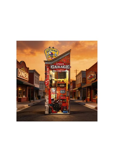 3d Wooden Puzzle Book Stand Series Garage 68048
