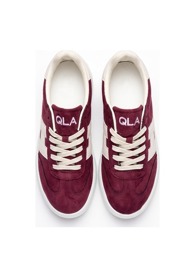 V.S.H Velvet Kadın Yüksek Tabanlı Bordo Sneaker Spor Ayakkabı Terra -2516