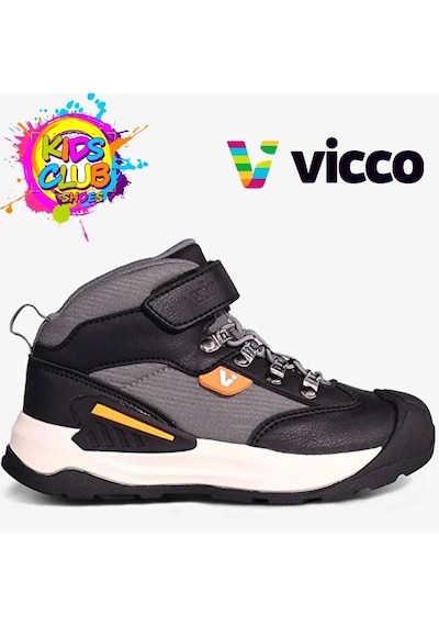 Vicco Stone Ortopedik Kauçuk Taban Ortopedik Çocuk Bot Siyah