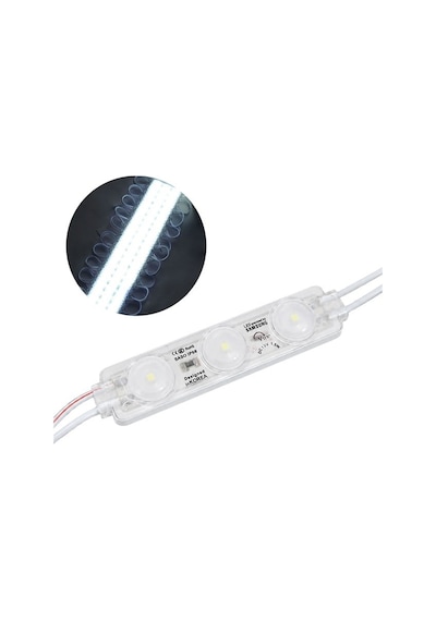 Powermaster 7516 75x15mm Dc 12v 1.5w Soğuk Beyaz Modül Led Ip68