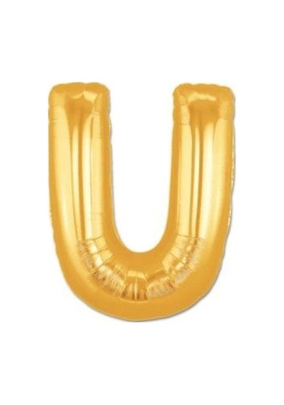 U Harf Folyo Balon Altın Renk 40 İnç Diğer