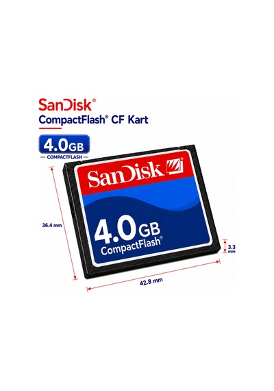 Sandisk 4gb Cf Kart - Endüstriyel Hafıza Kartı