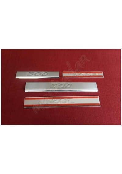 Db Chrome Peugeot 308 Krom Kapı Eşiği Baskı 2007-2013 4 Parça P.Ç (526525026)