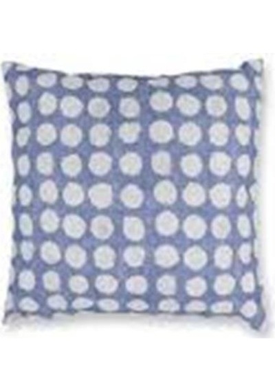 Mia Kırlent Yastık 45x45cm Yst0385 Mavi Beyaz Puantiyeli