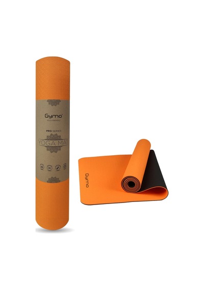 Ekolojik 6mm Tpe Yoga Matı Pilates Minderi Turuncu Diğer