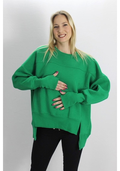Rouge Basic Şardonlu Üç İplik Parçalı Sweat Çok Renkli