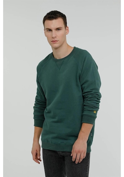 Superfly Bisiklet Yaka Erkek Basic Sweatshirt Spf101232323607 Mavi