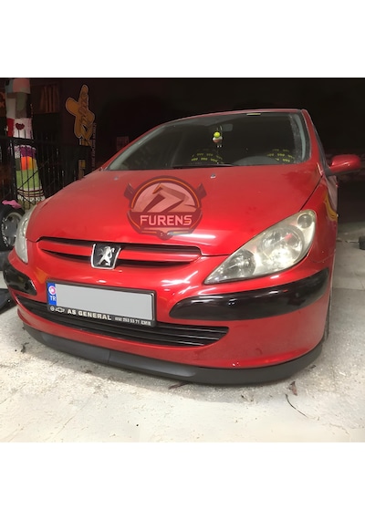 Peugeot 307 2001-2008 Uyumlu H Lip Esnek Ön Lip 2 Parça Karlık Ön Ek Tampon Altı Dill