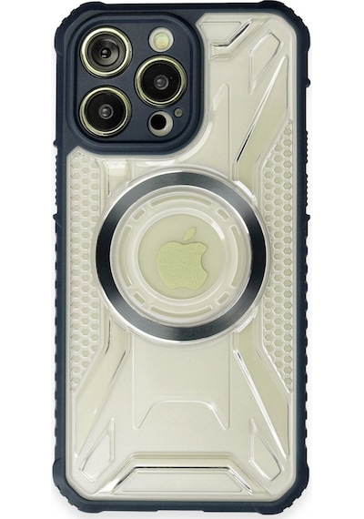 Apple Uyumlu iPhone 13 Pro Uyumlu Kılıf Prag Magneticsafe Kapak - Lacivert