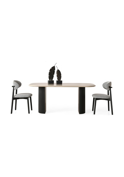 Zeno Oval Ahşap Bohem Yemek Masası 90x200 Krem Zeno Oval Ahşap Bohem Yemek Masası 90x200 Krem