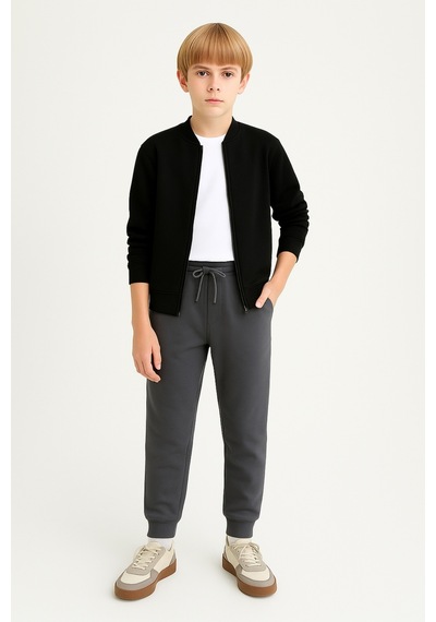 Ahengim Erkek Çocuk Basic Jogger Paça Okul Eşofman Altı Ak-2350 Füme
