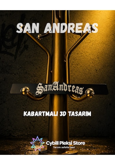 San Andreas 3d Motosiklet Pleksi Plaka Altı Dayanıklı Sportif Modifiye Plaka Çerçevesi Cybill Store