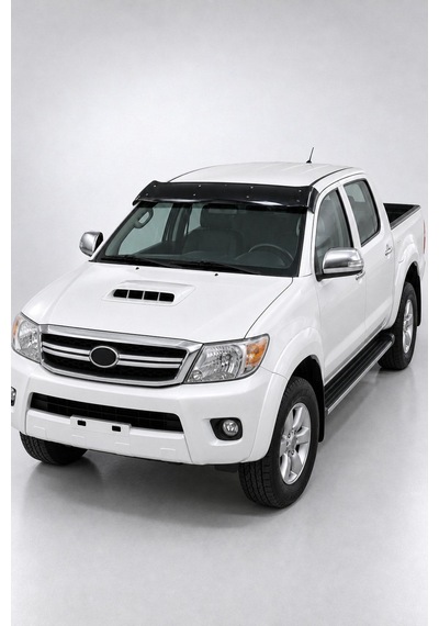 Toyota Hilux 2006-2012 Uyumlu Ön Cam Dış Güneşlik Sunvisor Abs Siyah