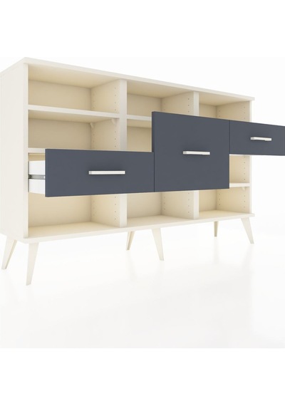 Arges Konsol 5 Raflı 3 Çekmeceli 132x30x83 Aytaşı-aytaşı/antrasit Aytaşı/antrasit Arges Konsol 5 Raflı 3 Çekmeceli 132x30x83 Aytaşı-aytaşı/antrasit Aytaşı/antrasit