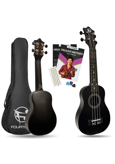 Fourtune Loki Sp-21bk Soprano Siyah Ukulele Seti Başlangıç Seviye Siyah