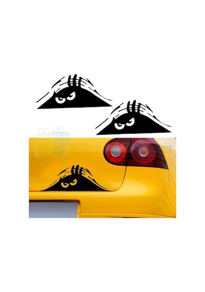 Kızgın Sinirli Bagajdan Bakan Adam Oto Sticker Araba Etiket 2 Ad