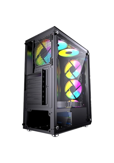 Gamebooster GB-PW908B USB 3.0 ATX Mesh Fixed RGB Fan Bilgisayar Kasası