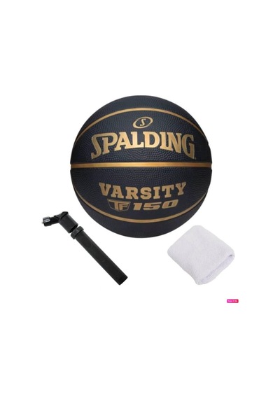 Basketbol Topu Varsity Black Gold Tf-150 Size:6+ Pompa + Havlu Bileklik