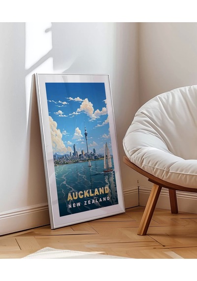Çerçevesiz Poster Auckland Sanat Baskısı