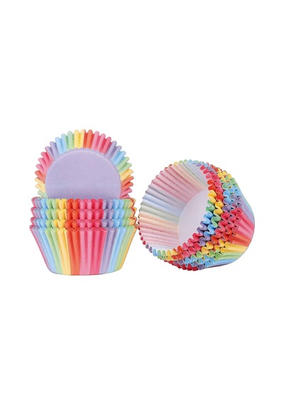 100 Adet Muffin Cupcake Kağıdı, Renkli Kağıt Muffin Kek Kalıbı Ka