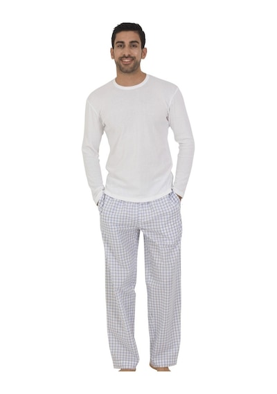 The Don Thedon Beyaz Renk Ribana Erkek Pijama Takımı (105931384)