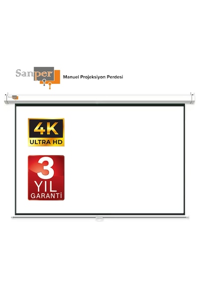 Sanper 100 X 100 Projeksiyon Perdesi Storlu Zincirli