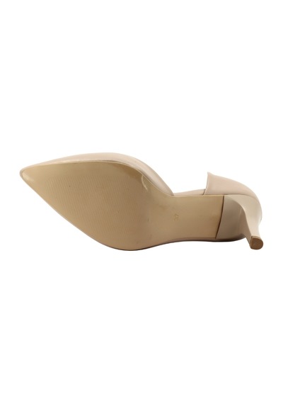 Hobby Ayakkabı Kadın Suni Deri Sivri Burun 9 Cm İnce Topuk Stiletto Ten