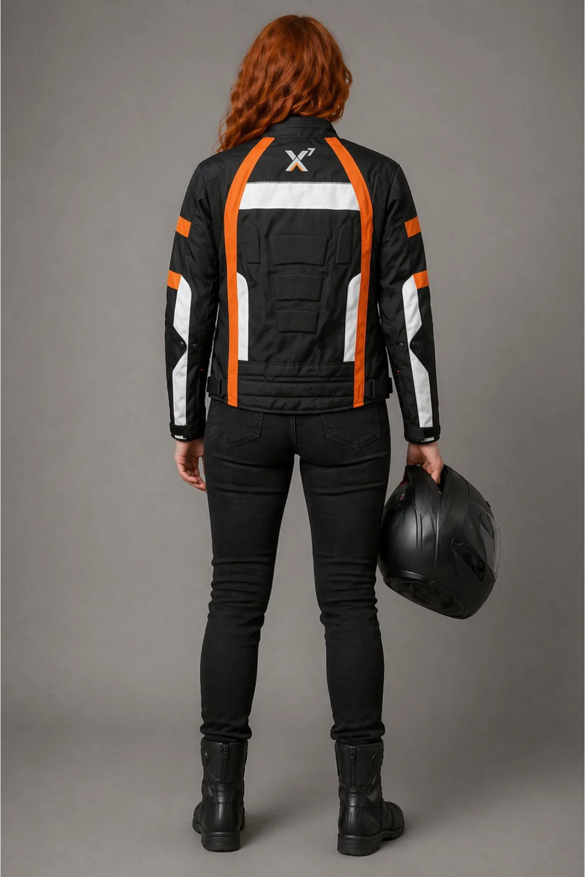 Ax7 4 Mevsim Motosiklet Montu Korumalı Su Geçirmez Ce Zırhlı Siyah