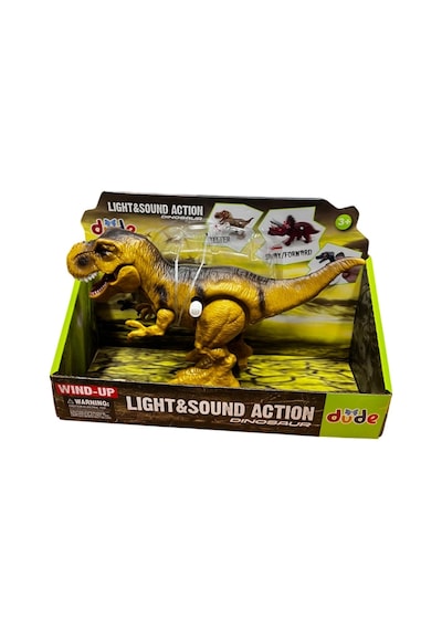 Mey İthalat Sh40652 Kurmalı Işıklı Sesli Yürüyen Dinozor