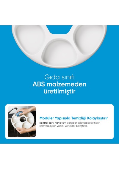 6 Hazneli Akıllı Mama Kabı Uygulama Kontrollü, Soğutuculu, Yaş Mama Uyumlu