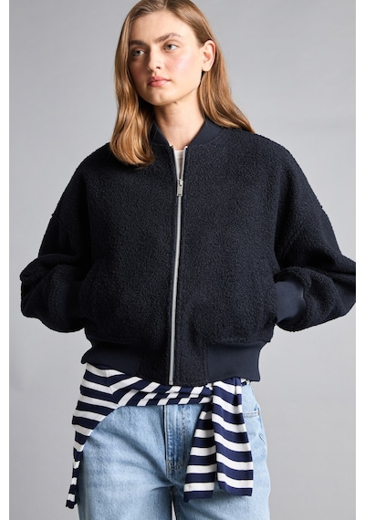 Defacto Regular Fit Fermuarlı Buklet Bomber Kaşe Kaban H3960ax26wnnv94 Lacivert-nv94