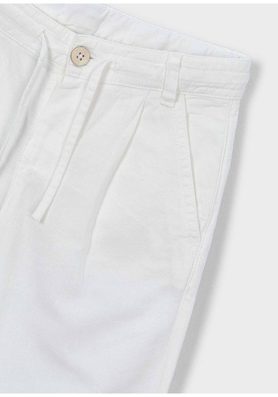 Mayoral Erkek Çocuk Poplin Pantolon Beyaz