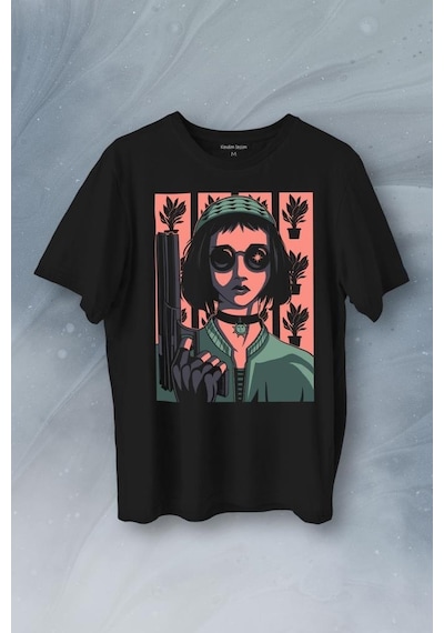 Mathilda Leon Sevginin Gücü Leon The Professional Film Baskılı Tişört Unisex T-shirt 001