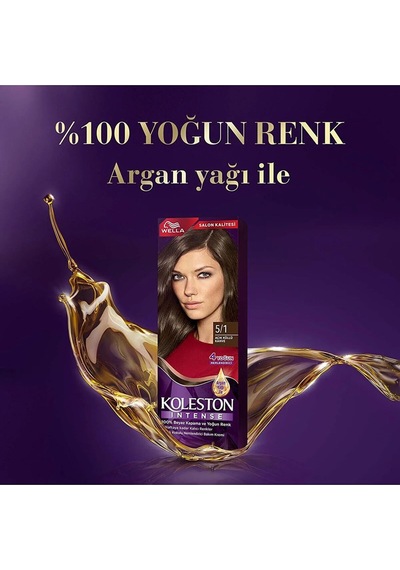 Koleston Intense Saç Boyası 5/1 Ekstra Küllü Kahve - Salon Kalitesi