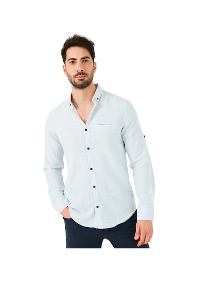 Buratti % 100 Pamuklu Slim Fit Uzun Kollu Erkek Gömlek Cf21S111498 Mavi Buratti % 100 Pamuklu Slim Fit Uzun Kollu Erkek Gömlek Cf21S111498 Mavi