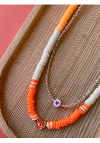 Paytak Moda Kalp Bff 2li Fimo Boncuk Kolye Renkli Kadın Kolye Pytkbnckkly197 Çok Renkli