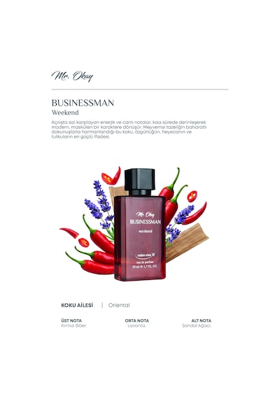 Mr. Okay Businessman Weekend 50 Ml Oryantal