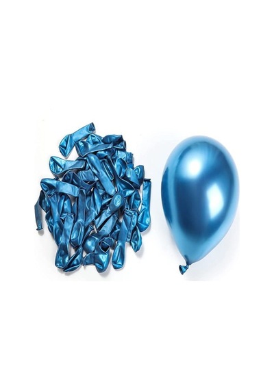 Minik Krom Balon Mavi 20 Adet 418