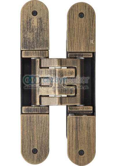 Gizli Ayarlı Kapı Menteşesi Antik Bronz 160 28 Mm