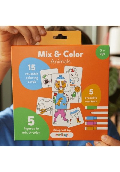 Moritoys Mix And Color - Animals - Karıştır Renklendir Hayvanlar Puzzle