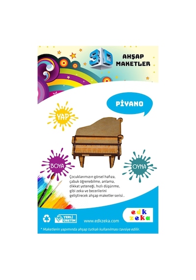 Ahşap Maket Piyano Boya Ve Fırça