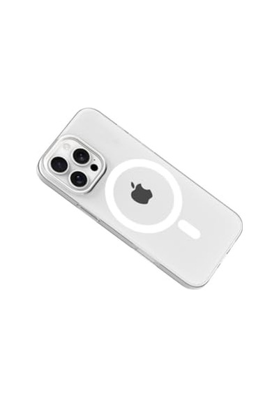 İphone 16 Pro Max İle Uyumlu Kılıf M-safe Şarj Özellikli Ultra İnce Sert Pc Blank Kapak Şeffaf Diğer