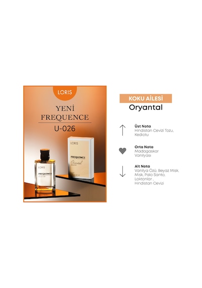 U-26 Frequence Unisex Parfüm 50 Ml Oryantal - Vanilya